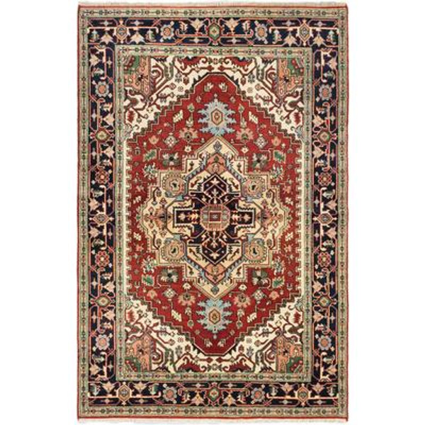 Hand-knotted Batul Rug - 6 Ft. 1 In. x 9 Ft. 1 In.