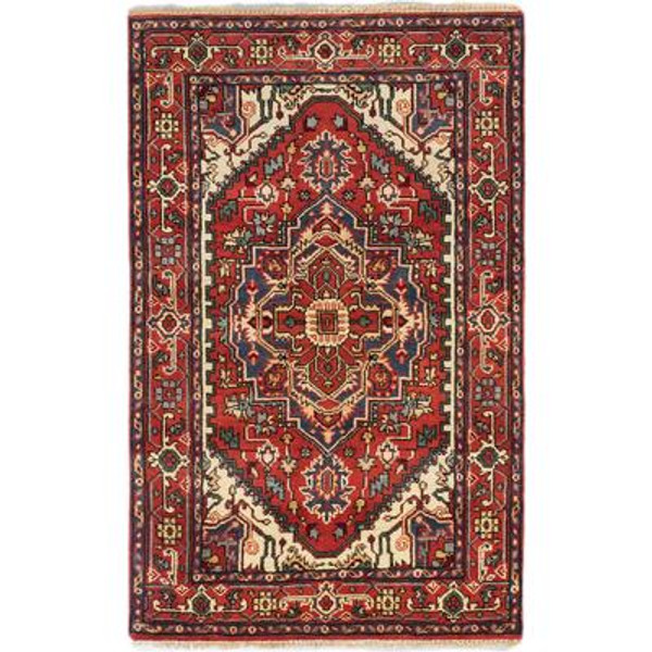 Hand-knotted Batul Rug - 3 Ft. 11 In. x 6 Ft. 2 In.