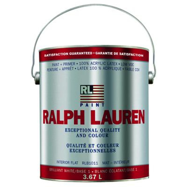 Ralph Lauren Interior Paint- Flat- Brilliant White/Base 1- Gallon