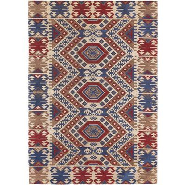 Portico Cream Viscose/Chenille Rug - 4 Ft. 7 In. x 6 Ft. 7 In.