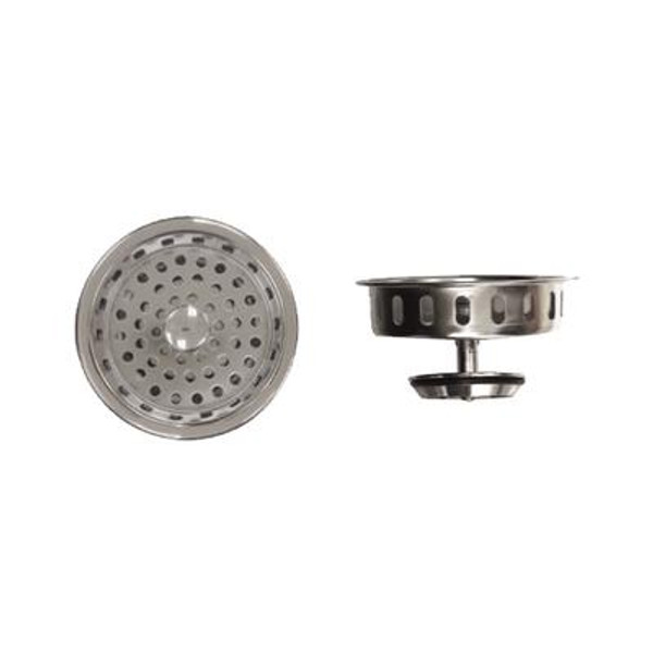 Premium Basket Strainer - Similar to Kohler Strainer. Chrome Plated Brass; ''O'' Inch Ring Seal andBrass Locknut; Tailpiece Not Included.