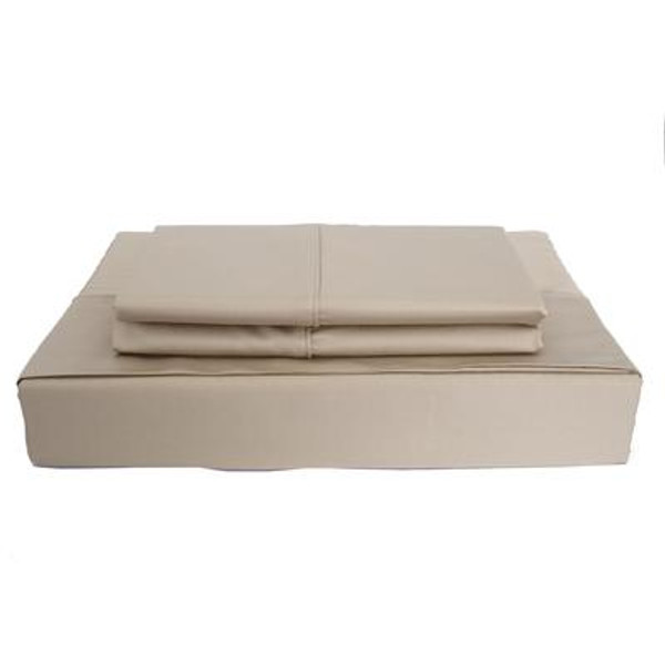 310TC Bamboo Solid Sheet Set; Taupe; King