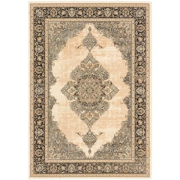 Shahrzad Kerman Beige Cream Rug - 7 Ft. 10 In. x 11 Ft. 2 In.