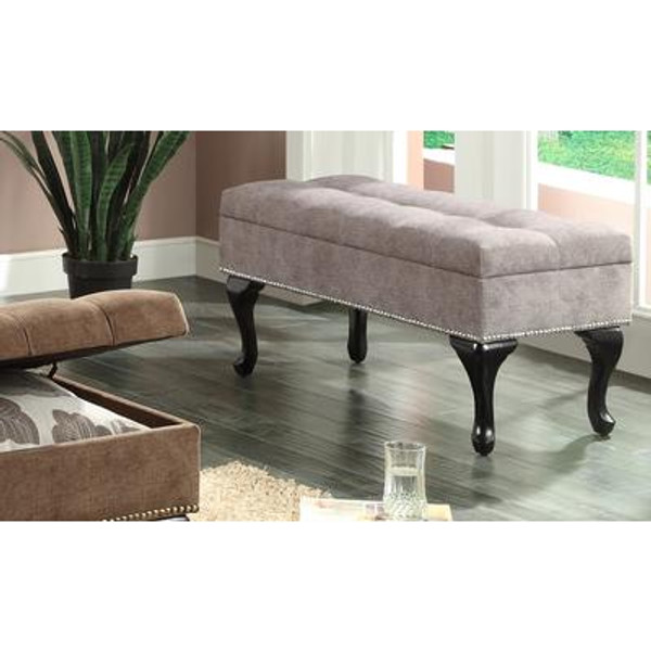 Laura-Storage Ottoman-Grey