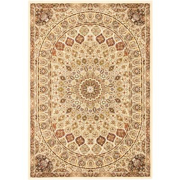 Persia Isfahan Cream Rug - 5 Ft. 3 In. x 7 Ft. 7 In.