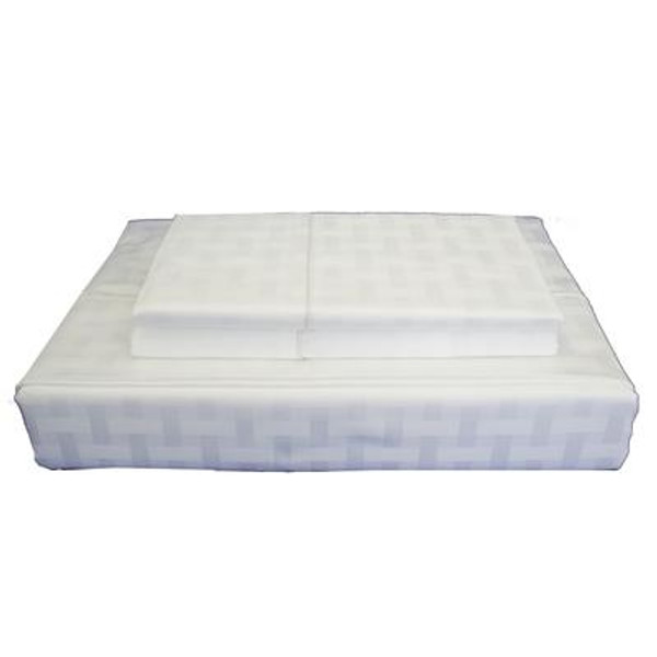 400TC Bamboo Sheet Set; White; Queen