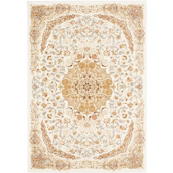 Persia Tabriz White Rug - 3 Ft. 11 In. x 5 Ft. 3 In.