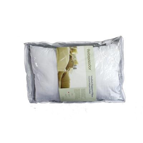 Ambassador Medium Microfiber Pillow; Standard