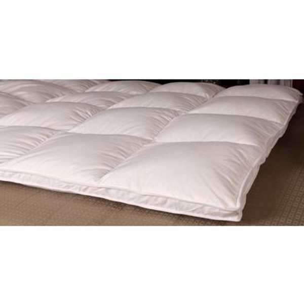 Royal Elite White Goose Downtop Featherbed; Twin