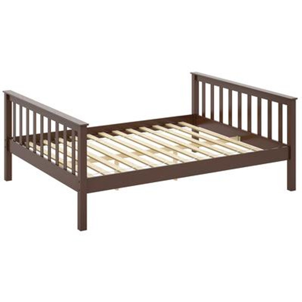 BMB-475-Q Monterey Espresso Brown Stained Solid Wood Queen Bed