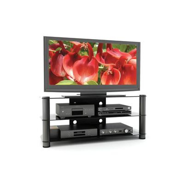 NY-9504 New York 50'' Metal and Glass TV Stand