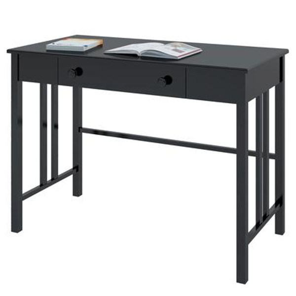 D-002-LPL Workspace Desk with Drawer in Black