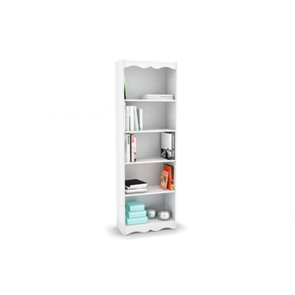 S-217-NHL Hawthorn 72'' Tall Bookcase in Frost White