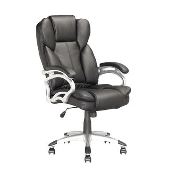 LOF-408-O Executive Office Chair in Black Leatherette