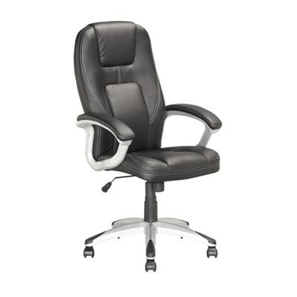 LOF-808-O Executive Office Chair in Black Leatherette