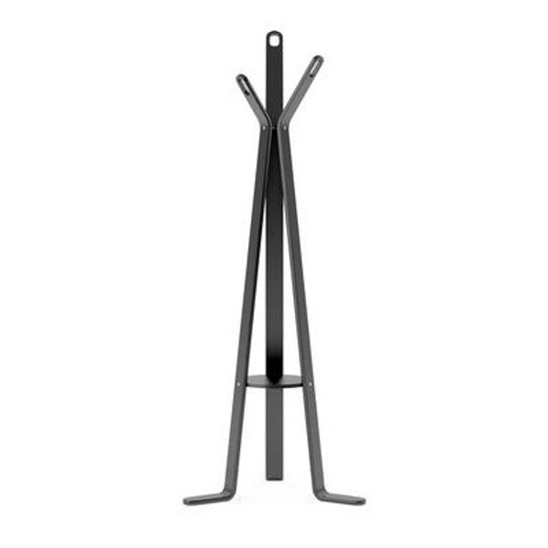 LCQ-808-H Aquios Bentwood Coat Rack in Midnight Black Finish