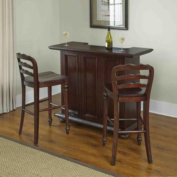 Colonial Classic Bar and Two Stools
