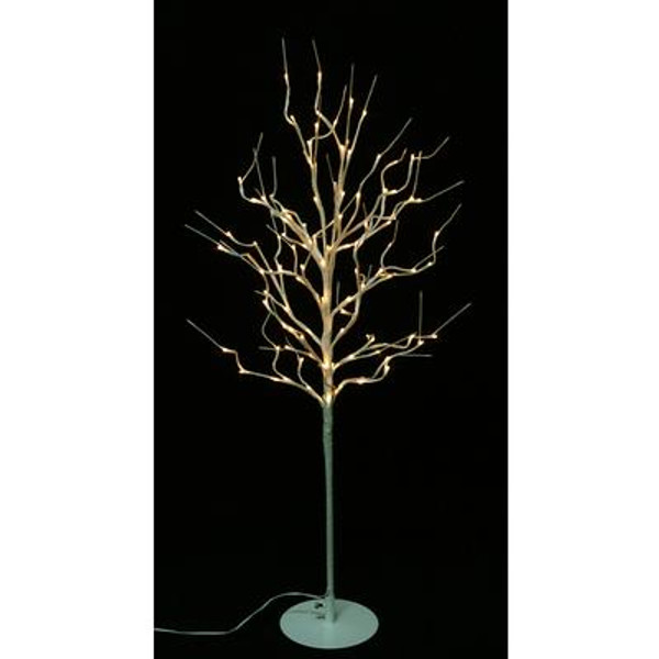 Floral Lights &#150; Lighted Willow Tree in white wrap with 112 Rice Lights; Indoor only; 36 Inch  high; AC Adaptor