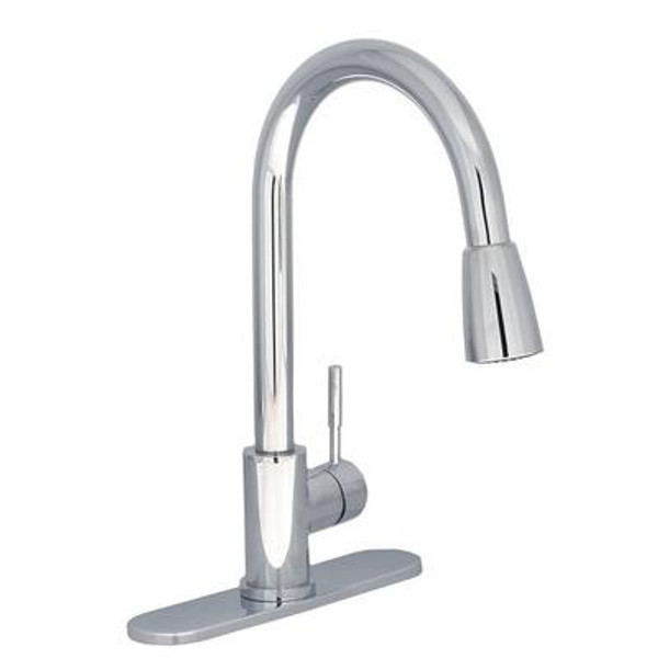 Maria Single Lever Pull-Down Kitchen Faucet - Chrome