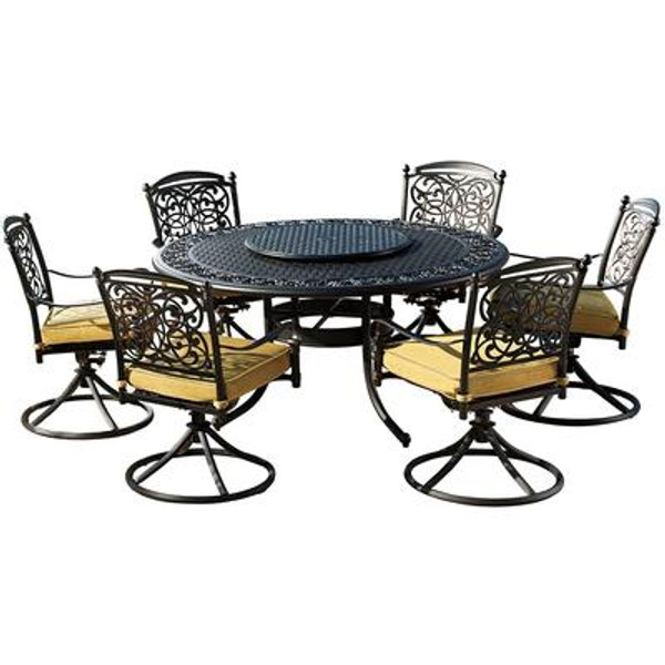 Sunjoy Heloise 8pc Round Dining Patio Set