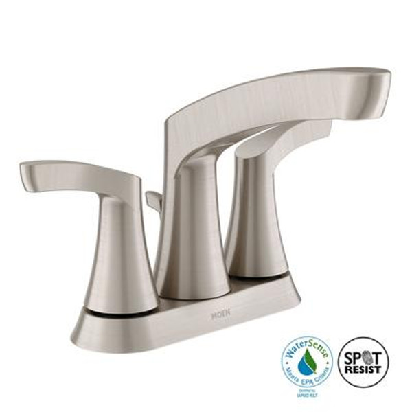 Danika 2 Handle Lavatory Faucet - Spot Resist Brushed Nickel Finish