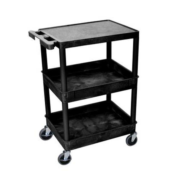 Flat Top and Tub Middle/Bottom Shelf Cart