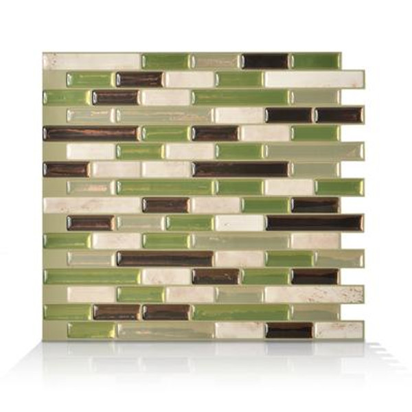 6 - Pieces 10;06  Inch. X 10  Inch. Peel And Stick Eco Mosaik