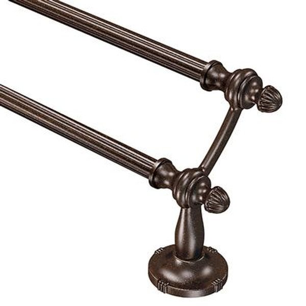 Gilcrest Oil Rubbed Bronze 24 Inch Double Towel Bar