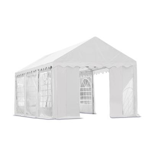 Enclosure Kit With Windows For Party Tent 10x20 Feet.  - White; (Frame And Cover NOT Included)