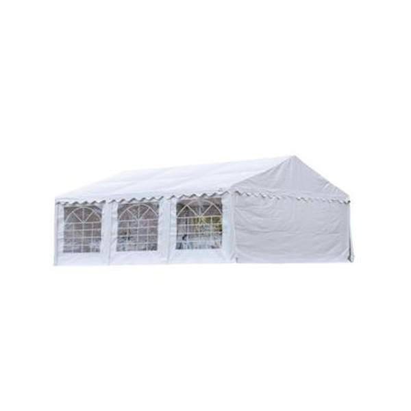 Enclosure Kit With Windows For Party Tent 20x20 Feet.  - White; (Frame And Cover NOT Included)