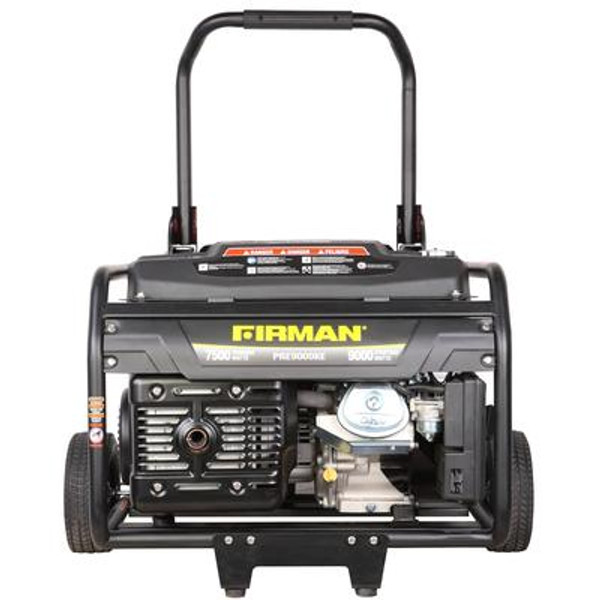 Firman 9000 Watt Electric Start Gas Powered Portable Generator with Kohler Engine and Wheel Kit