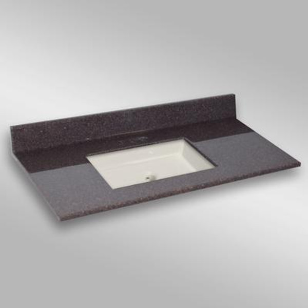 Undermount Square Center Basin; PG133 Espresso- 49 x 22 In.