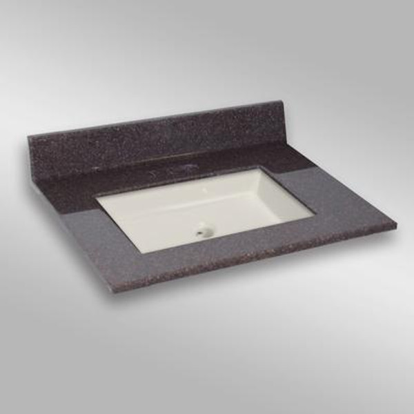 Undermount Square Center Basin; PG133 Espresso- 31 x 22 In.