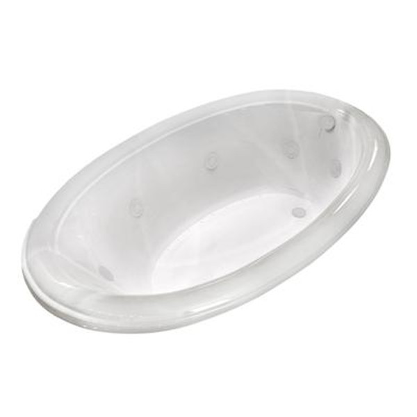 Topaz 44 x 78 Oval Air & Whirlpool Jetted Bathtub