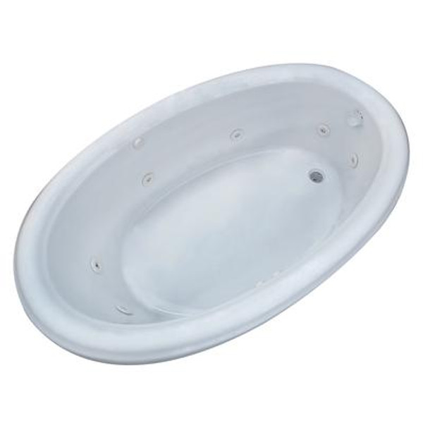 Topaz 44 x 78 Oval Whirlpool Jetted Bathtub