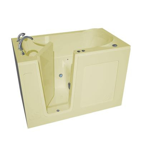 30 x 54 Left Drain Biscuit Air Jetted Walk-In Bathtub