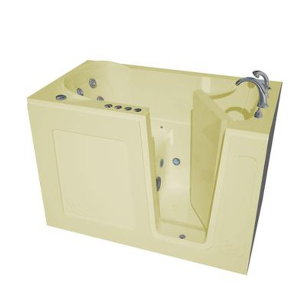 30 x 54 Right Drain Biscuit Whirlpool & Air Jetted Walk-In Bathtub