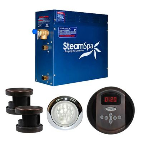 SteamSpa Indulgence 10.5kw Steam Generator Package in Oil Rubbed Bronze