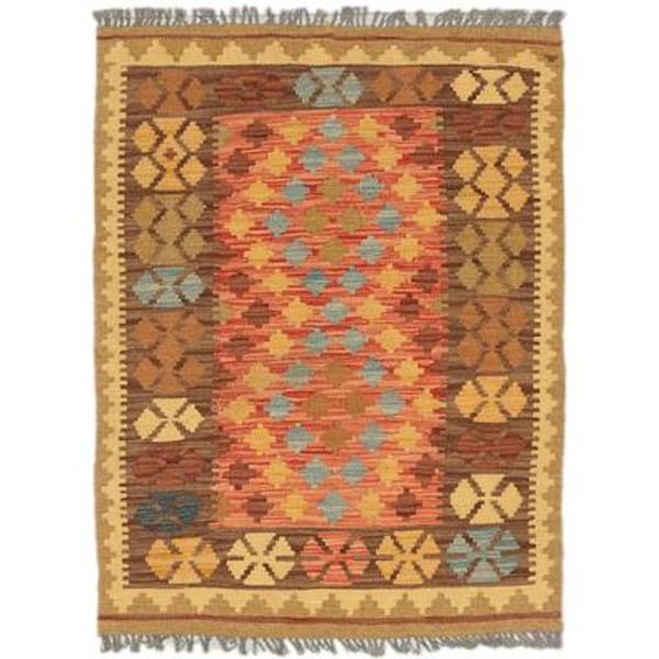 Hand woven Sivas Kilim - 2 Ft. 9 In. x 3 Ft. 8 In.