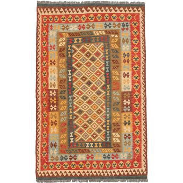 Hand woven Sivas Kilim - 6 Ft. 4 In. x 10 Ft. 0 In.