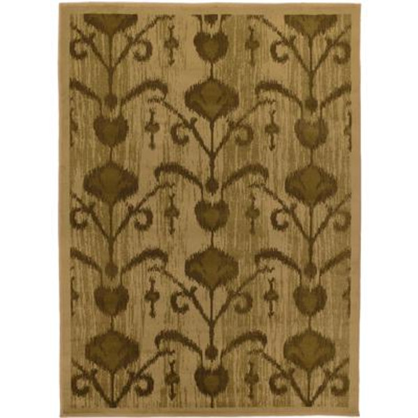 Ikat Vine Light Brown Rug - 5 Ft. 5 In. x 7 Ft. 8 In.