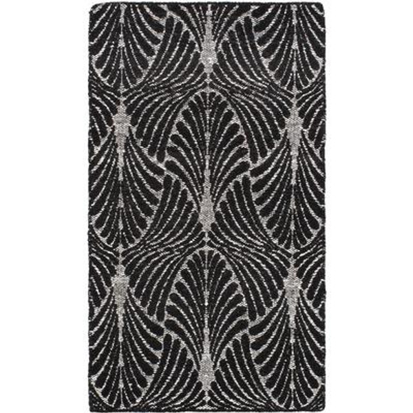 Hand loomed Javier Black&nbsp; Rug - 2 Ft. 11 In. x 5 Ft. 3 In.