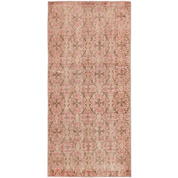 Hand-knotted Anatolian Revival Beige Rug - 3 Ft. 2 In. x 6 Ft. 9 In.