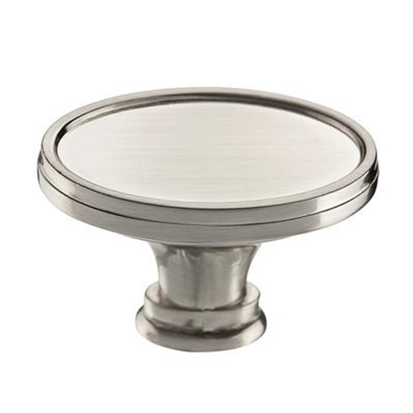 Classic Metal Knob - Brushed Nickel - 39 Mm Dia.