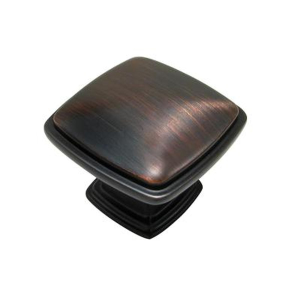 Classic Metal Knob - Brushed Oil-Rubbed Bronze - 31 X 31 Mm Dia.