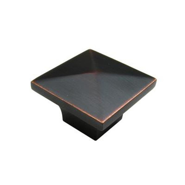 Classic Metal Knob - Brushed Oil-Rubbed Bronze - 32 X 32 Mm Dia.