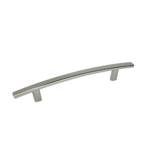 Contemporary Metal Pull - Polished Nickel - 128 Mm C. To C.