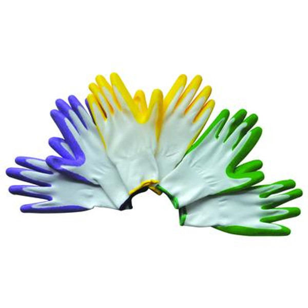 HDX 3-Pack Large Garden Gloves-Multi color