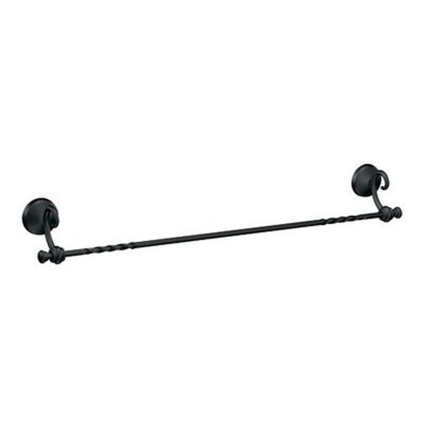 Sienna Black 18 Inch Towel Bar