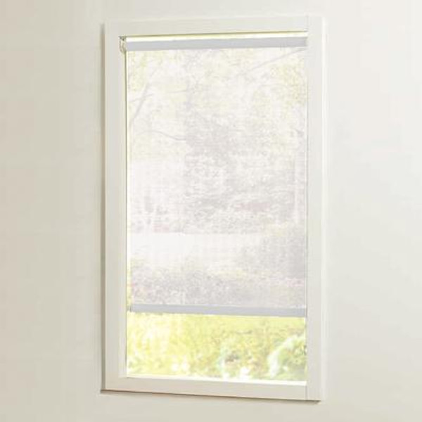 Home Decorators Collection 73 in x72in White Cut-to-Size Solar shades